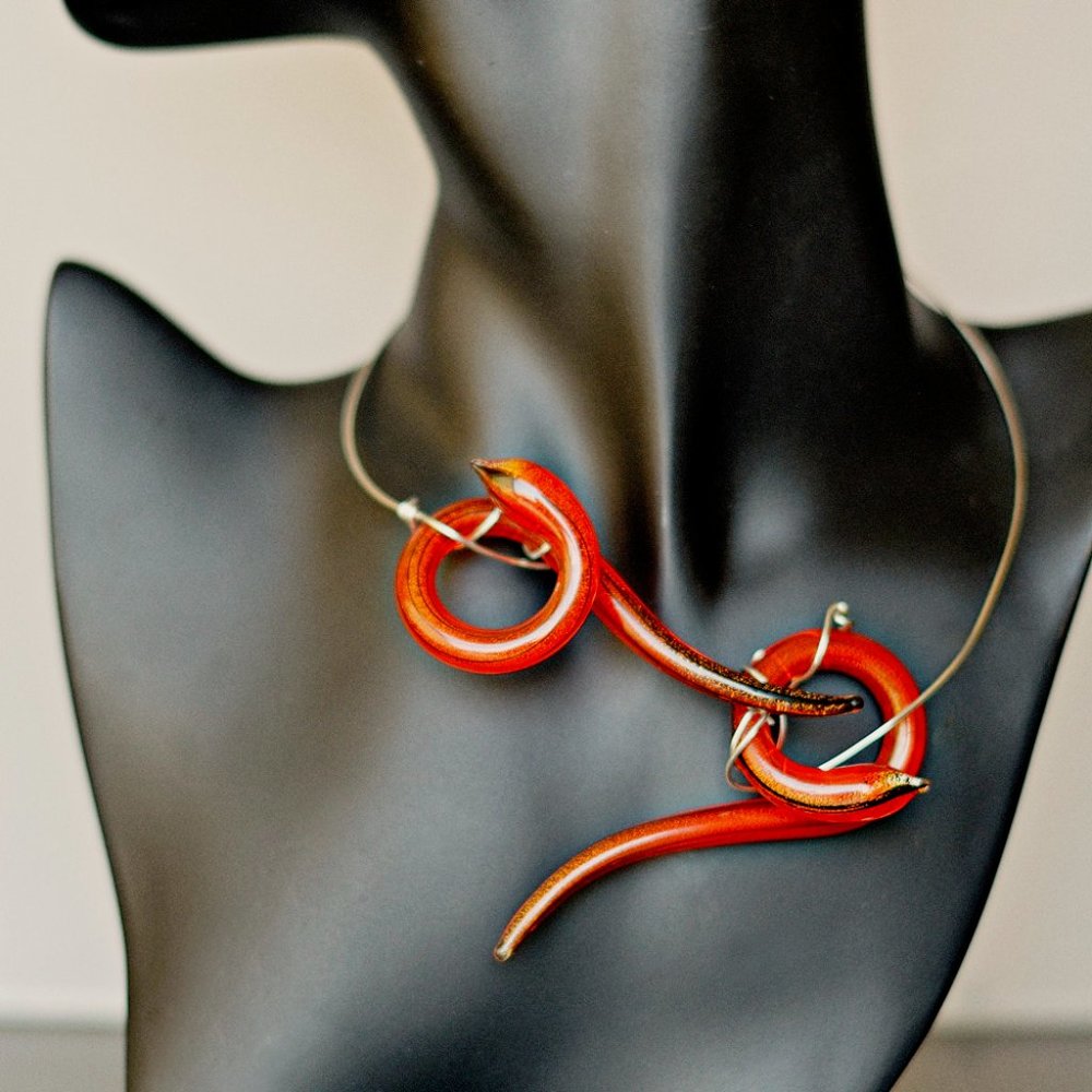 Phallic Magic - Glass Serpents Neck Wrap - Size XS